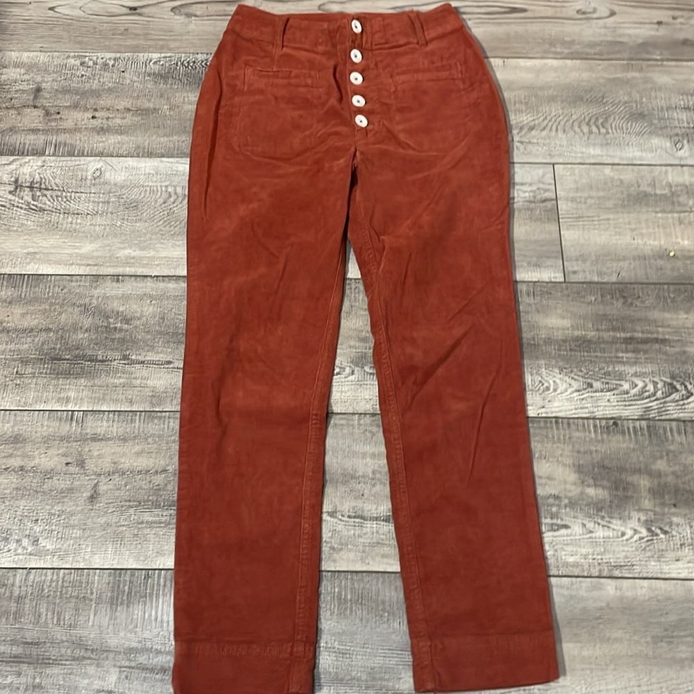 On hold//Free People Burnt Orange Corduroy Pants - Picture 10 of 14